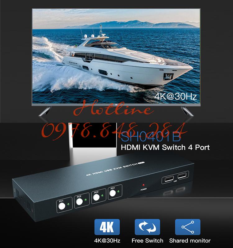 1A SH0401B KVM Switch