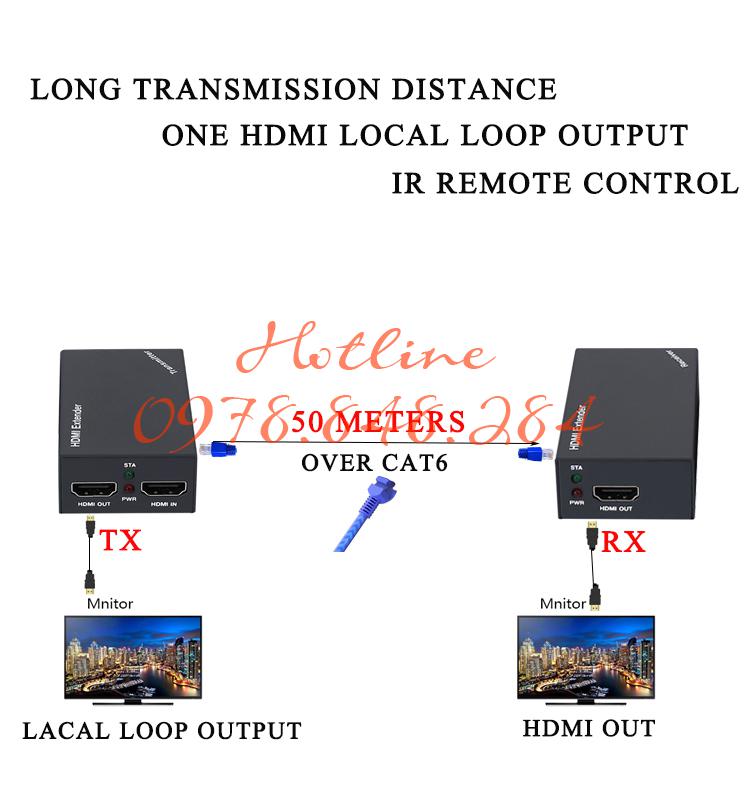 (3)HT225P-IR Extender HDMI