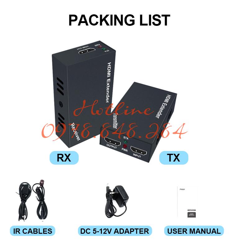 (7)HT225P-IR Extender HDMI